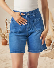 Load image into Gallery viewer, Denim Shorts - Dark Denim