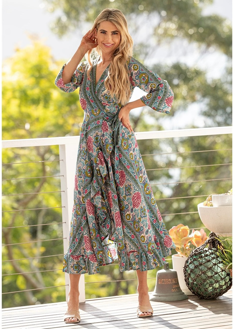 Maxi Dress Caroline Morgan Dresses 2018 Casey Wrap Dress – Berry