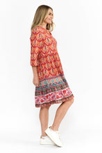 Load image into Gallery viewer, Vivian V Neck Shirt Dress - Gujrat Border