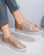 Load image into Gallery viewer, Embellished Heart Sneakers - Pearl Pink