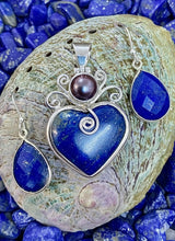 Load image into Gallery viewer, Facet Teardrop Drop Earrings - Lapis Lazuli