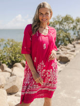 Load image into Gallery viewer, Hannah Boho Tunic - Ornate Pink