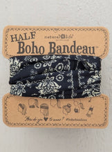 Load image into Gallery viewer, Boho Bandeau Half - Black Cream Mandala