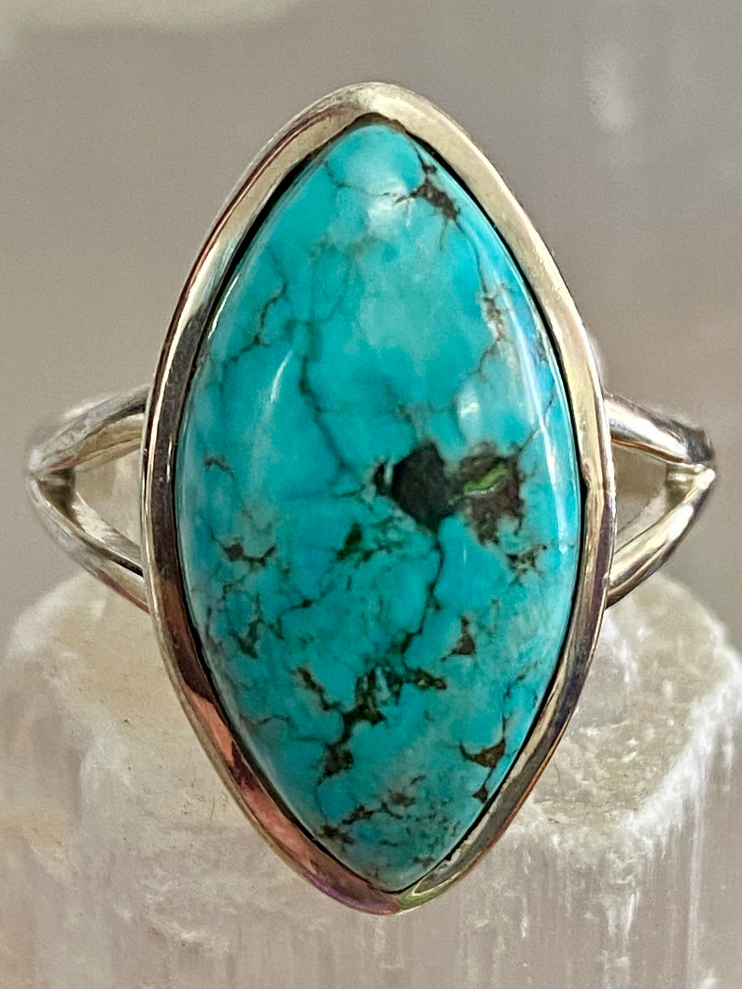 Turquoise Marquise Sterling Silver Ring