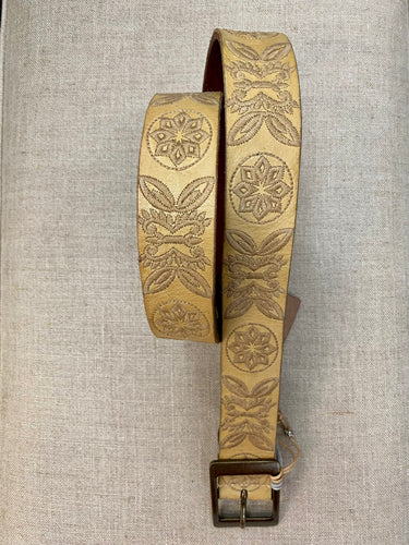 Emmy Embroidered Belt - Cream