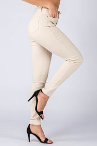 Skinny Stretch Jeans - cream