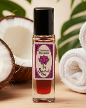 Load image into Gallery viewer, Coconut Dreams by Spiritual Sky with coconuts and towel in the background