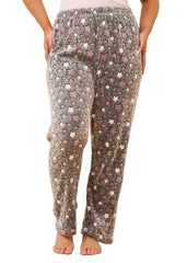 Plush Pyjama Pants - Charcoal Star
