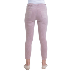 Italian Stretch Sequenced Pants - Rosa