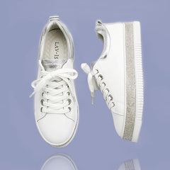 Lav-ish Crystal Sneakers White