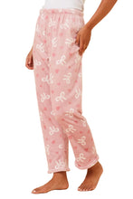 Load image into Gallery viewer, Plush Pyjama Pants - Dusty Pink Bow