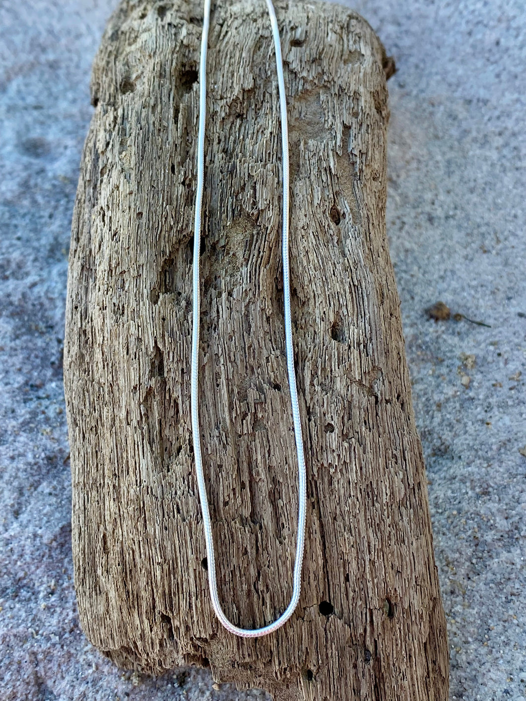 Sterling Silver Snake Chain 50cm handcrafted in Bali.