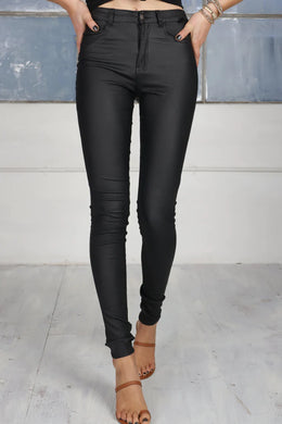 Black Oil Rigger Jeans