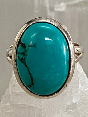 Turquoise Oval Sterling Silver Ring