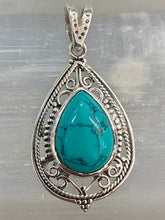 Load image into Gallery viewer, Turquoise Sterling Silver Pendant