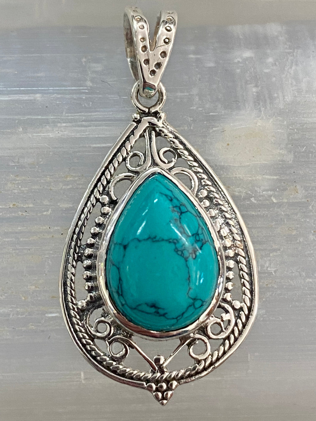 Turquoise Sterling Silver Pendant
