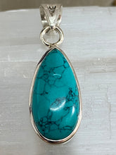 Load image into Gallery viewer, Turquoise Sterling Silver Pendant