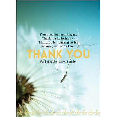 Spiritual Thank You Card - Thank you for nurturing me