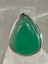 Load image into Gallery viewer, Green Onyx Sterling Silver Ring