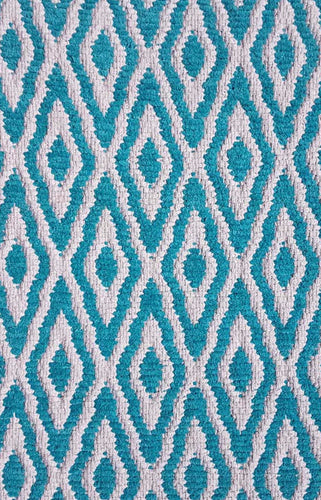 Turquoise Cotton Rug
