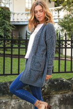 Load image into Gallery viewer, Grey Knit Cardigan