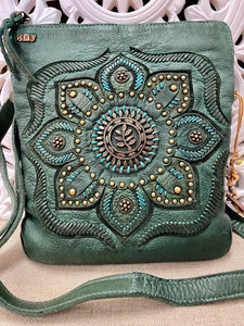 Jenna Crossbody Bag - Forest Green