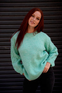 Jade Cable Knit Jumper