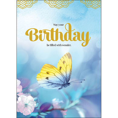 Inspirational birthday card - Filled with wonder