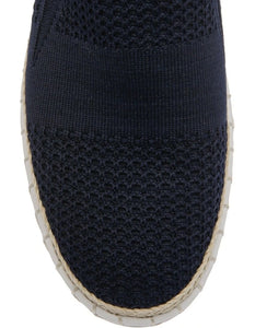 Queen Slip On Sneakers - Navy Knit