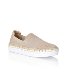 Load image into Gallery viewer, Queen Slip on Sneakers - Natural Knit