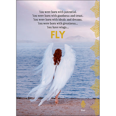 Fly - spiritual greeting card
