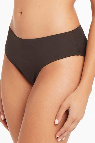 Seppia Plain Mid Bikini Pant