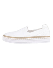 Load image into Gallery viewer, Queen Slip on Sneakers - White Knit