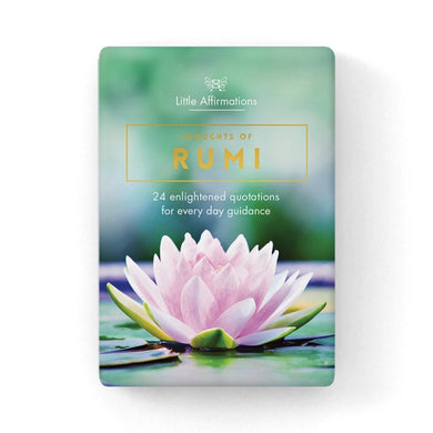 Thoughts of Rumi - 24 affirmation cards + stand