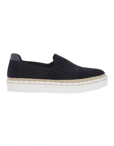 Queen Slip On Sneakers - Navy Knit