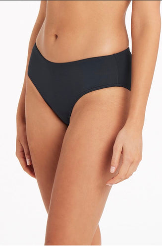 Charcoal Plain Mid Bikini Pant